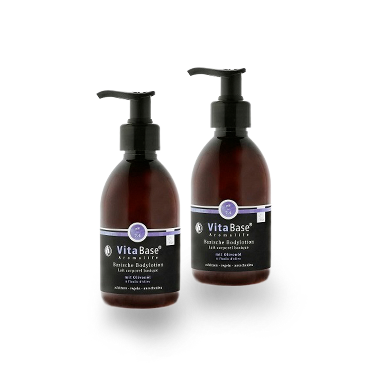 VitaBase Basische Bodylotion mit Olivenöl 250 ml – 2 Stück