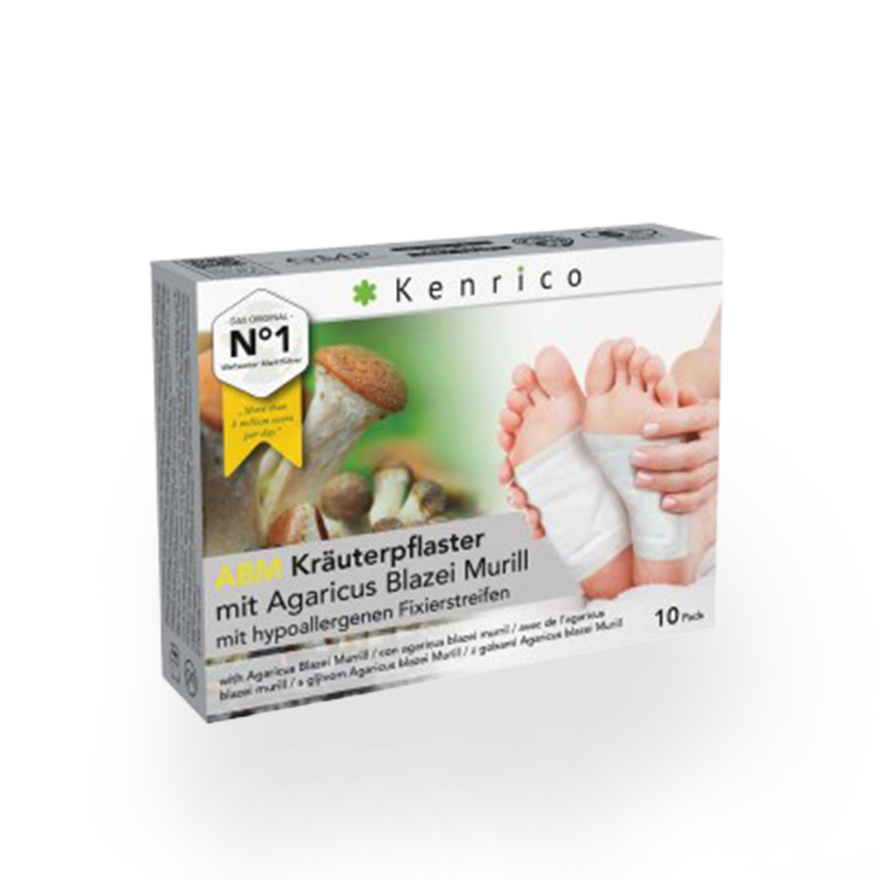 Bambus-BIO Kräuter-Vitalpflaster mit Agaricus Blazei Murrill, 10 Stk.