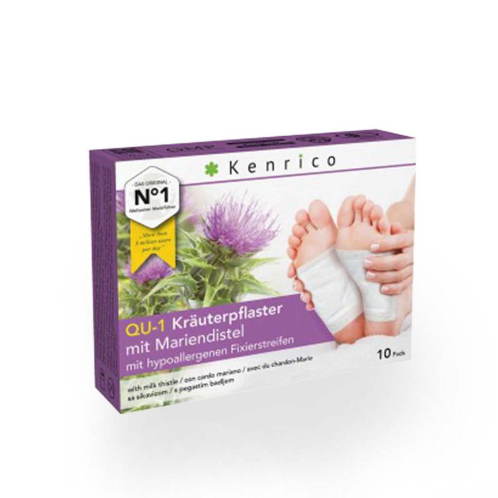 Kenrico Bambus-BIO Kräuter-Vitalpflaster mit Mariendistel, 10 Stk.