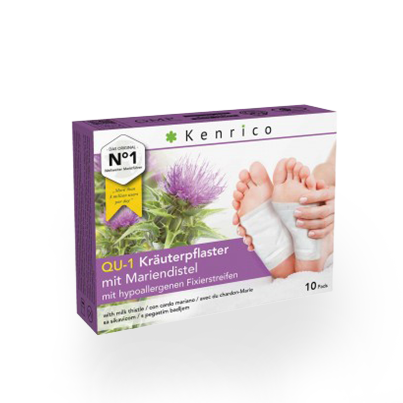 Bambus-BIO Kräuter-Vitalpflaster mit Mariendistel, 10 Stk.