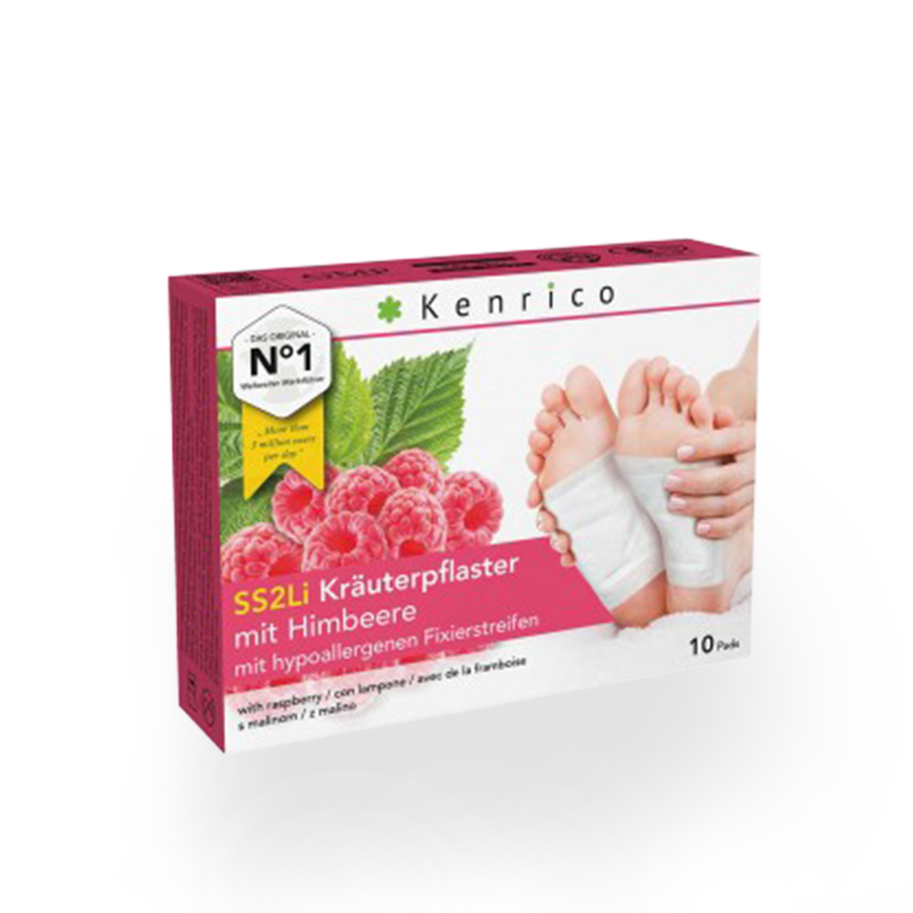 Kenrico BIO Bambus-Kräuter-Vitalpflaster mit Himbeere, 10 Stk.