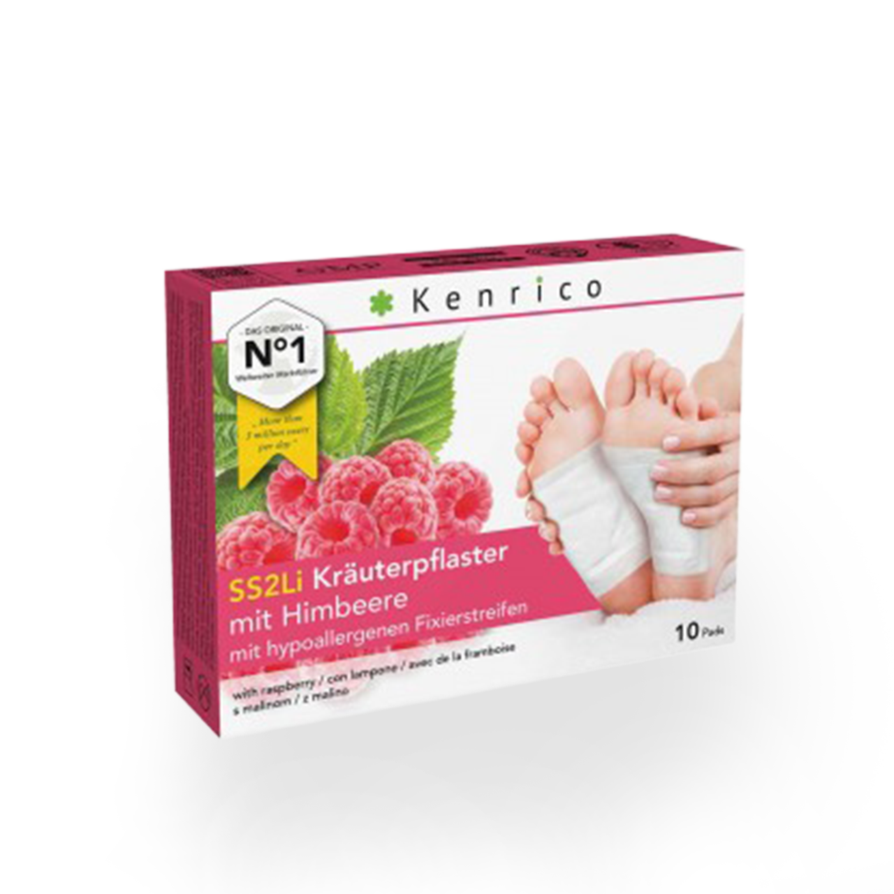 Bambus-BIO Kräuter-Vitalpflaster mit Himbeere, 10 Stk.