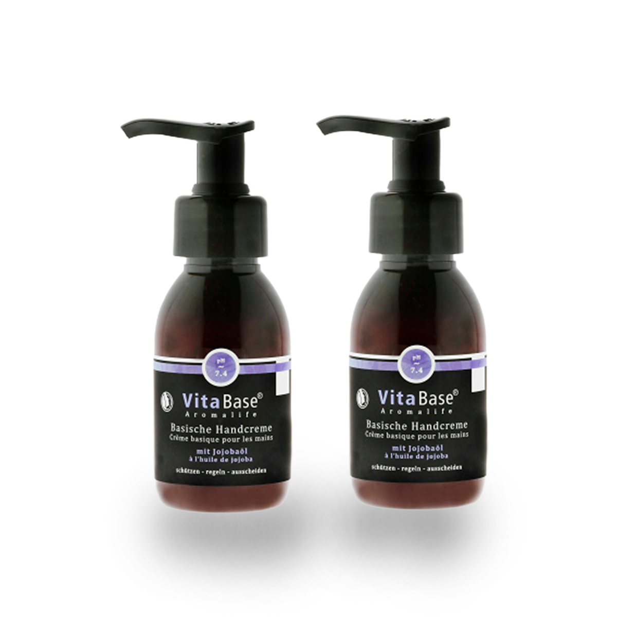 VitaBase Basische Handpflege mit Jojobaöl 100 ml – 2 Stück