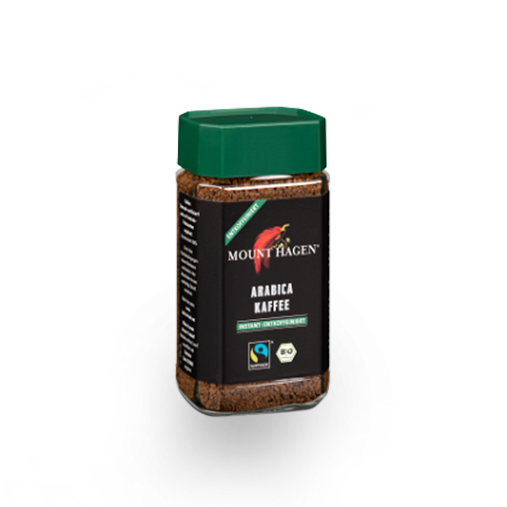 Mount Hagen BIO Bohnenkaffee löslich, entkoffeiniert, 100 g