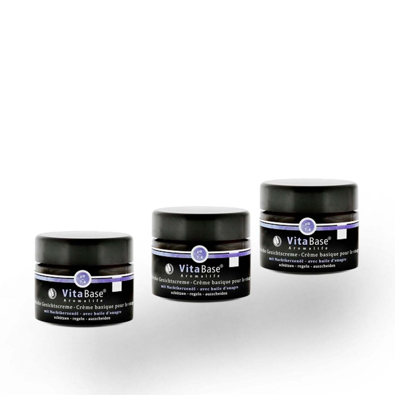 TRIO VitaBase 24h Gesichtspflege mit Nachtkerzenöl, 3 × 50 ml
