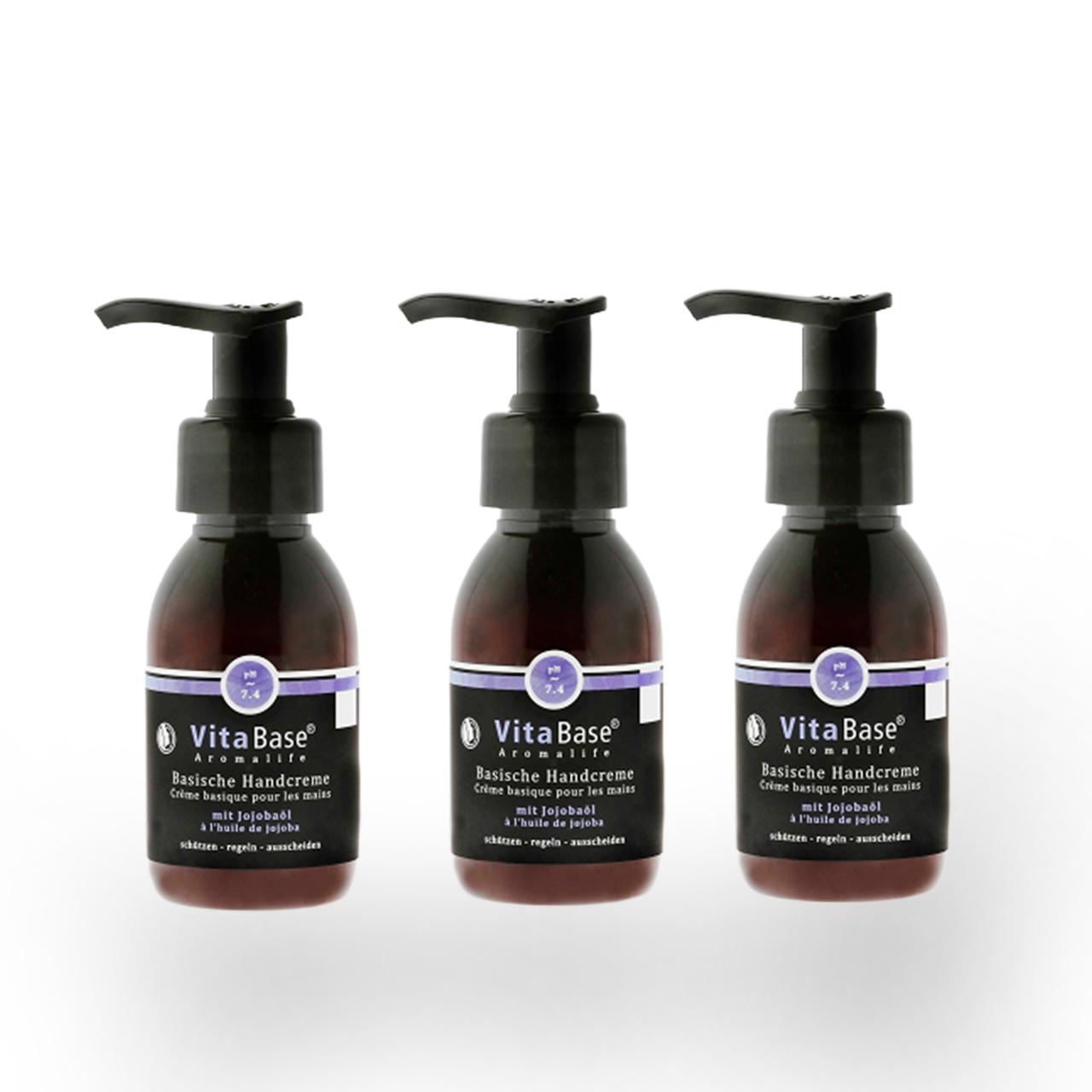 TRIO VitaBase Basische Handpflege mit Jojobaöl, 3 × 100 ml