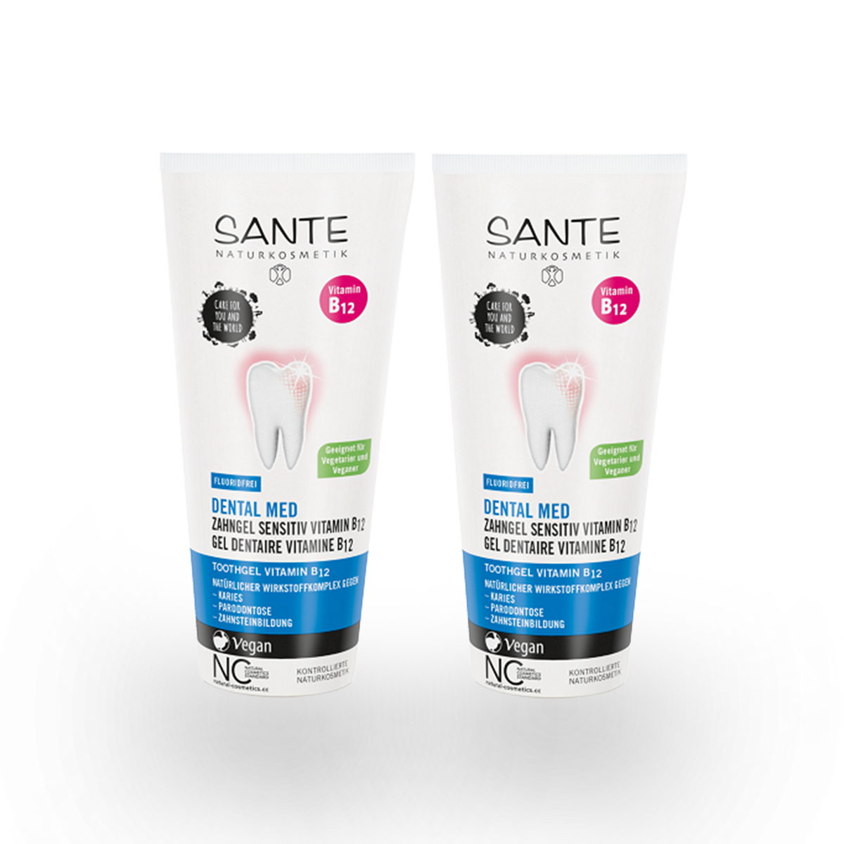 DUO Santé Zahngel Vitamin B12 ohne Fluorid, 2 × 75 ml