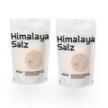 DUO Himalaya Kristallsalz fein, 2 × 400 g Nachfüllbeutel