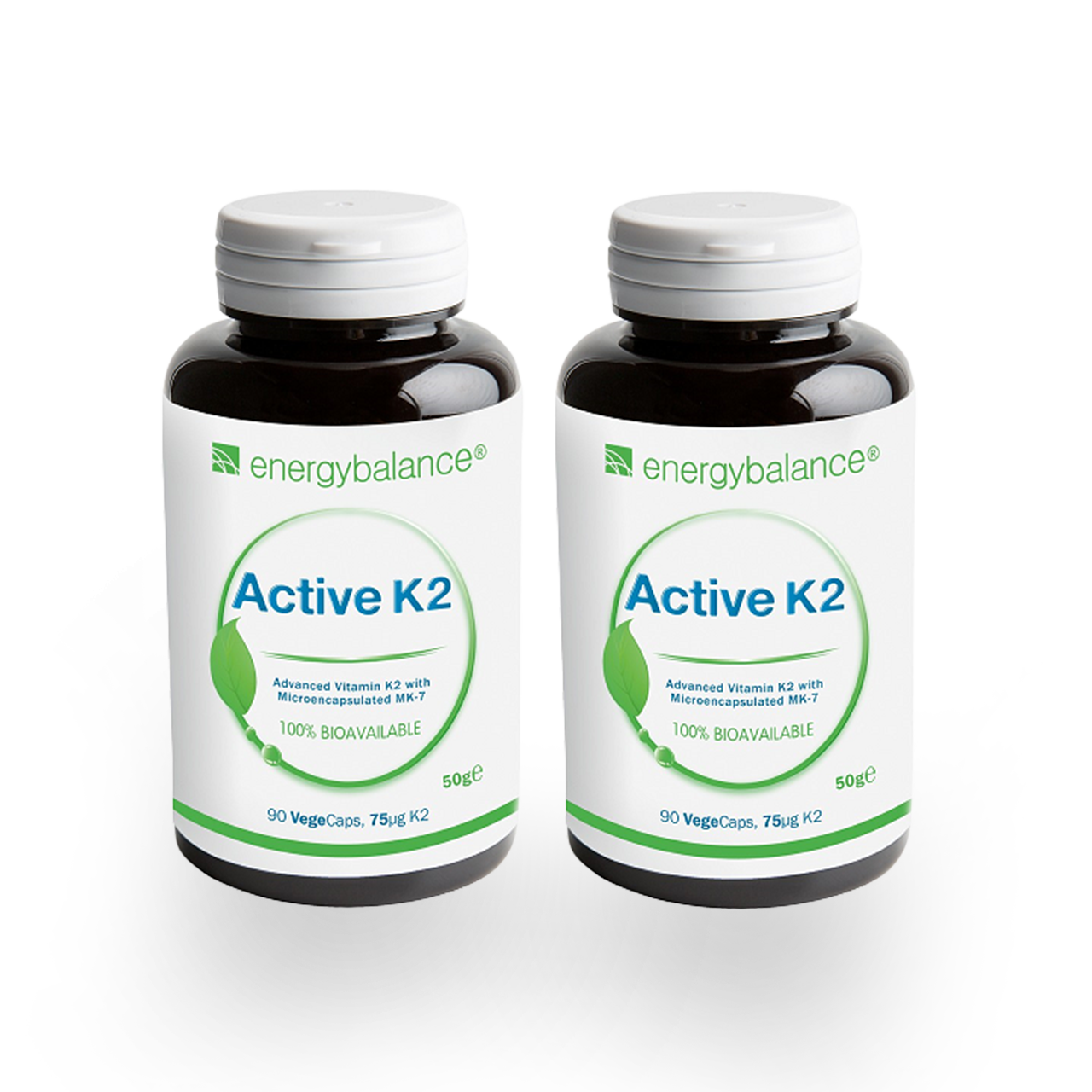 DUO Vitamin K2 Active 75 mcg, 2 × 90 VegeCaps