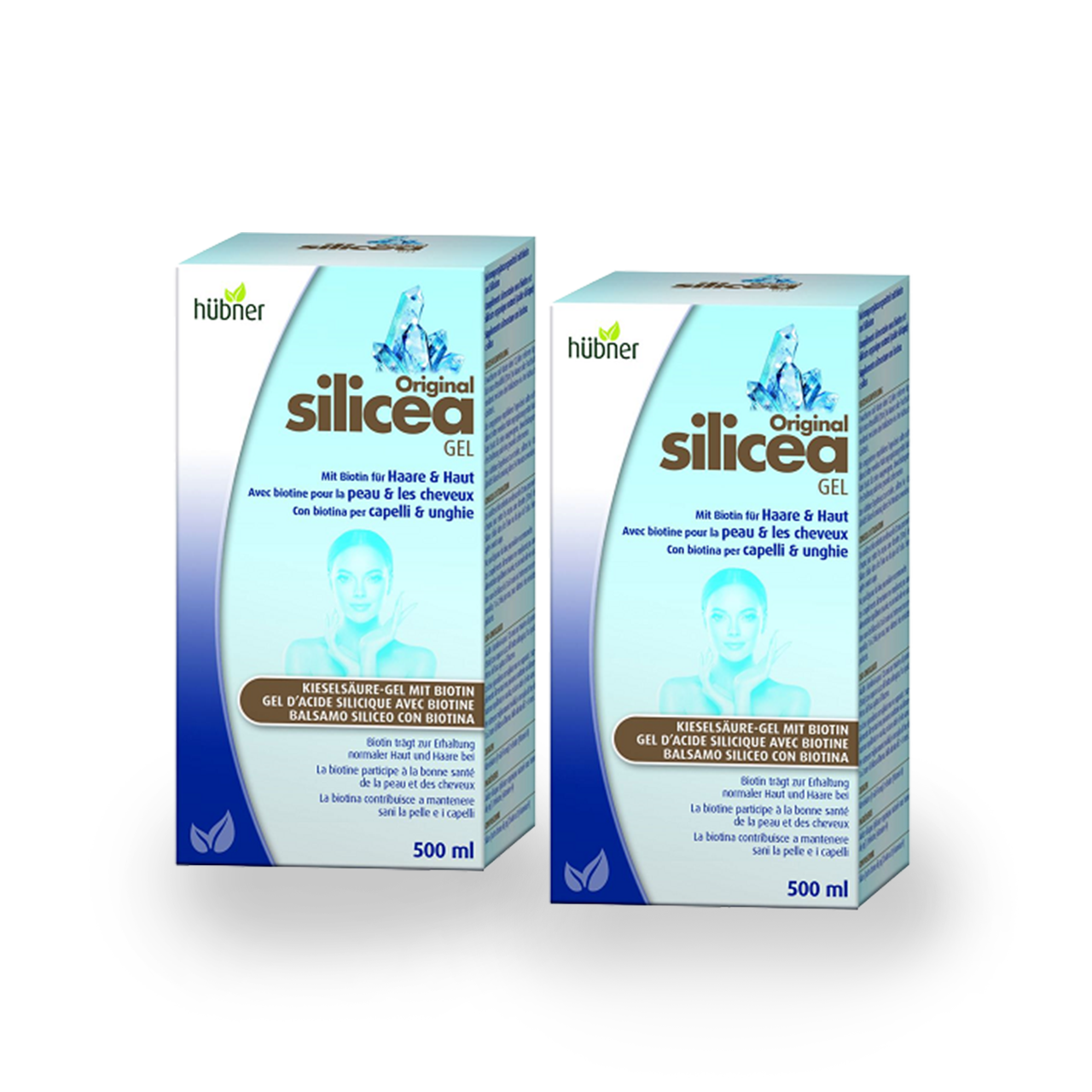 DUO Hübner Silicea Balsam + Biotin, 2 × 500 ml