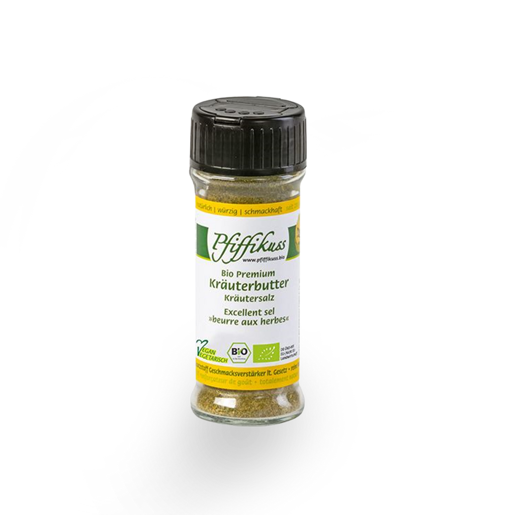 Pfiffikuss BIO Kräuterbutter-Gewürzsalz, 70 g Streuglas