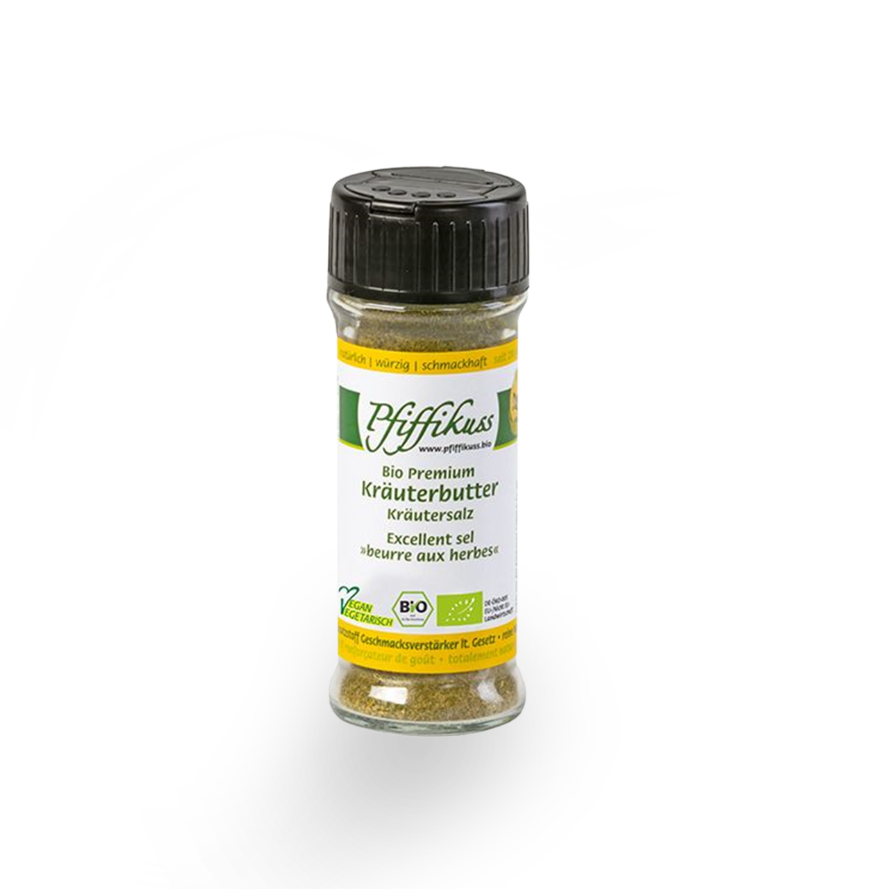 Pfiffikuss BIO Kräuterbutter-Gewürzsalz, Streuglas 70 g