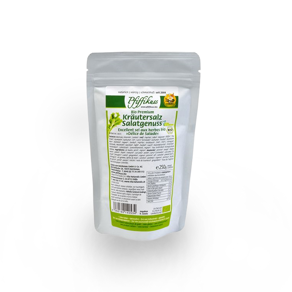 Pfiffikuss BIO Kräutersalz Salatgenuss, 250 g Nachfüller