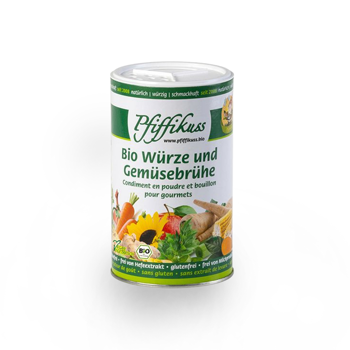 Pfiffikuss BIO Würze & Gemüsebrühe, 250 g Streudose