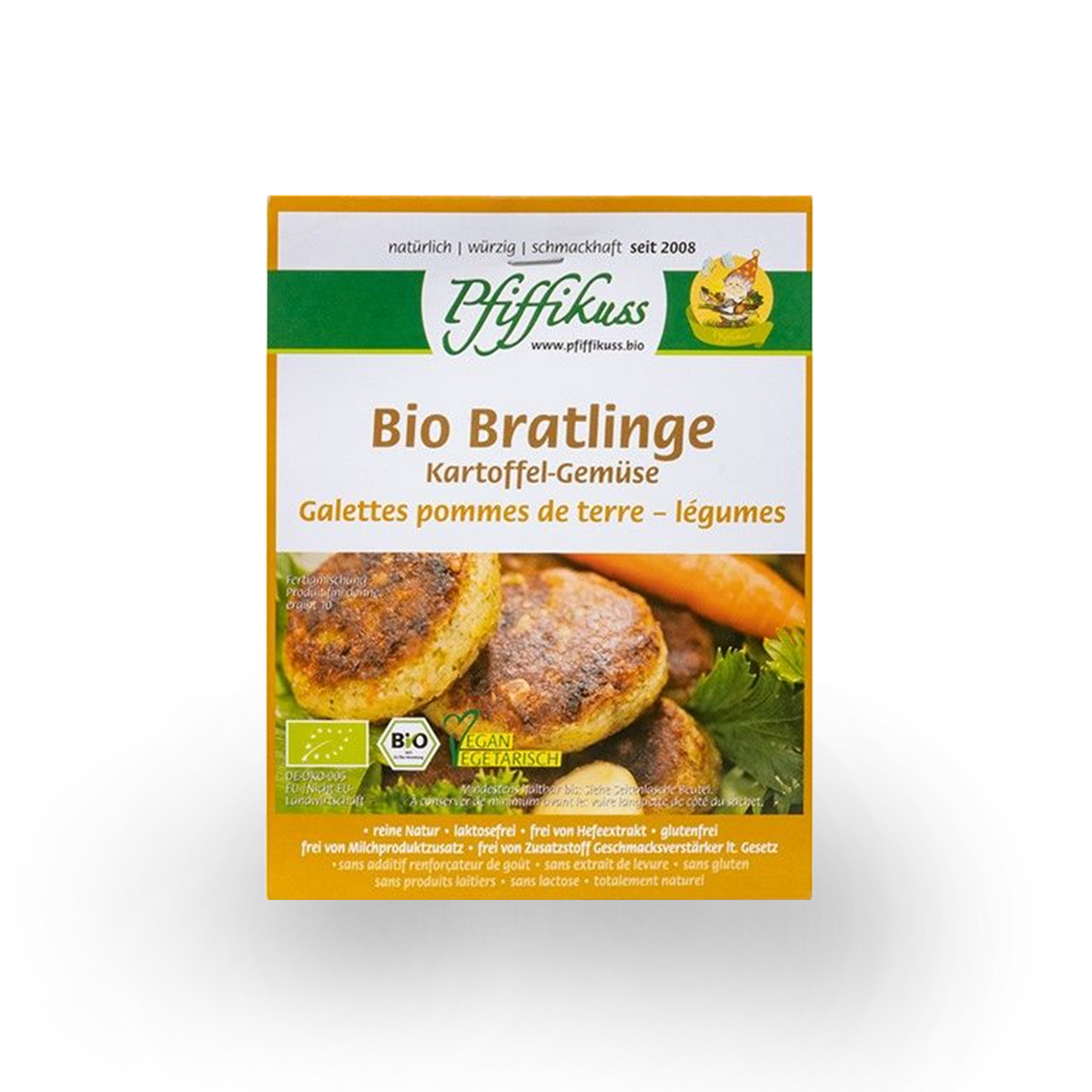Pfiffikuss BIO Kartoffel-Gemüse-Mix für ca. 8 Bratlinge