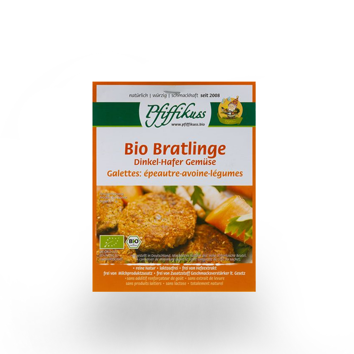 Pfiffikuss BIO Dinkel-Hafer-Gemüse-Mix für ca. 10 Bratlinge