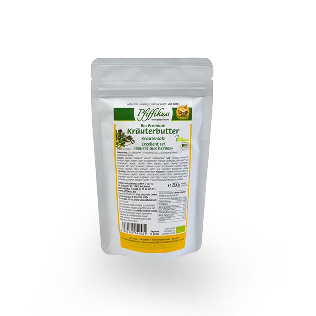 Pfiffikuss BIO Kräuterbutter-Gewürzsalz, 200 g Nachfüller