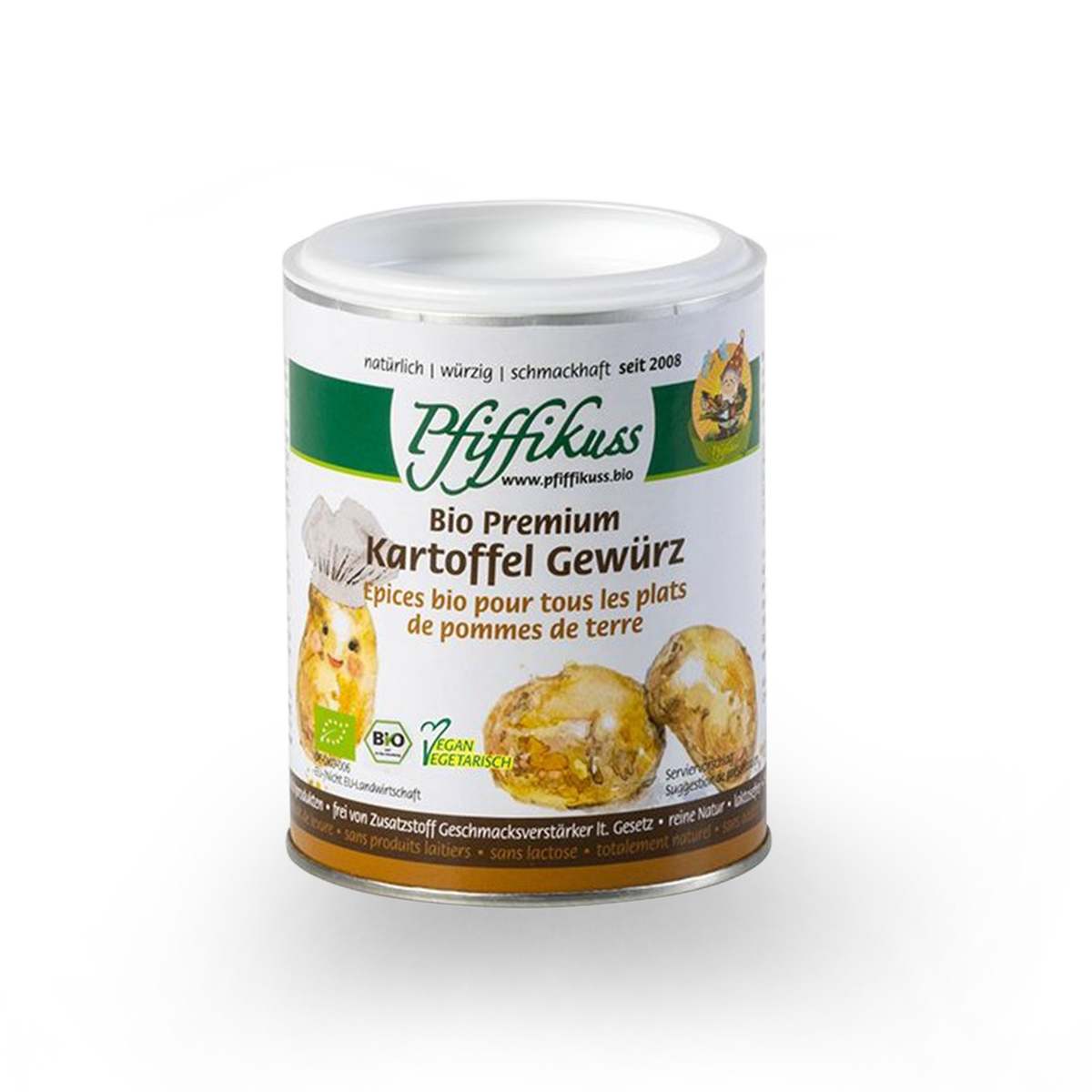 Pfiffikuss BIO Kartoffel-Gewürzmischung, 100 g Dose