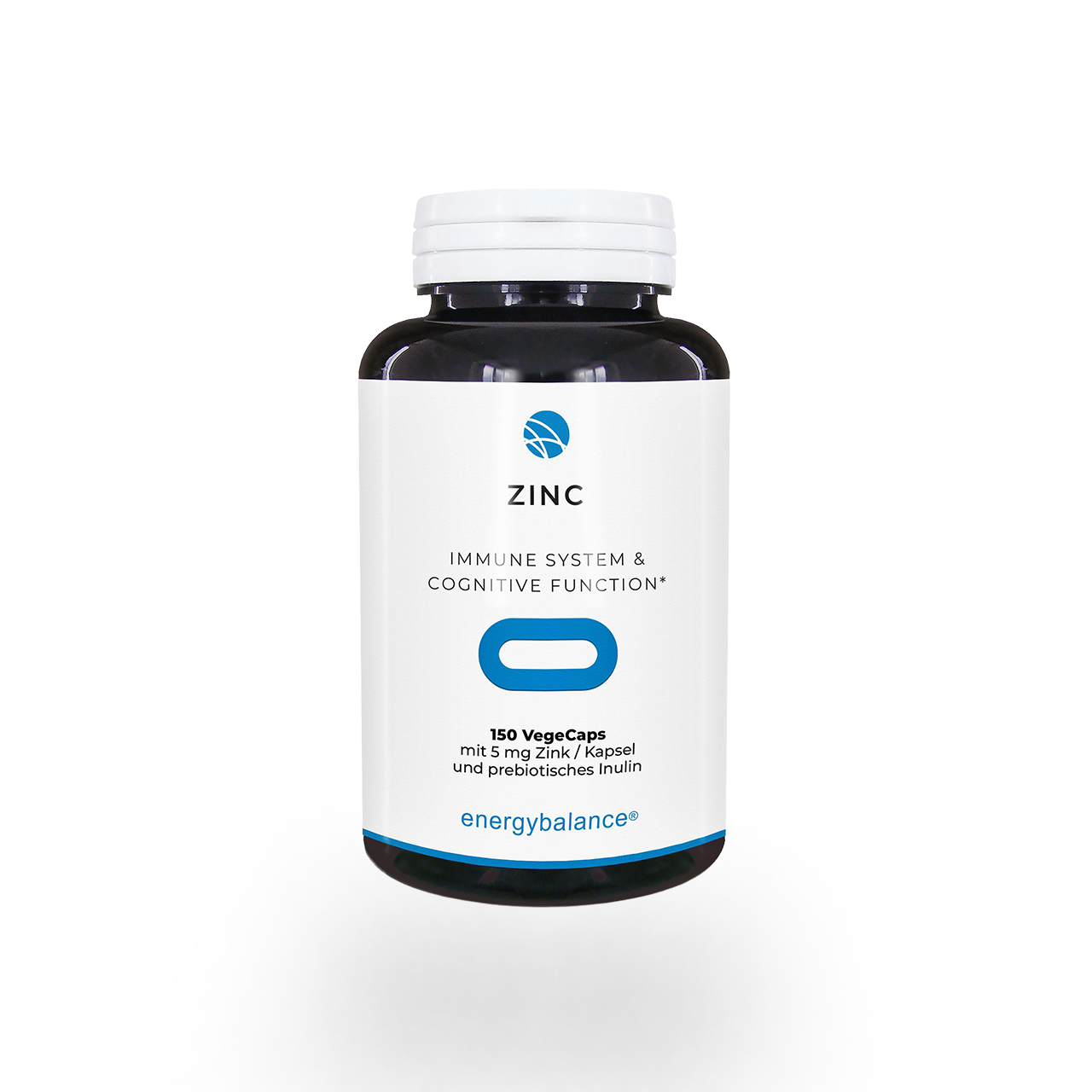 Zink Active Citrat 5 mg mit Inulin, 150 VegeCaps