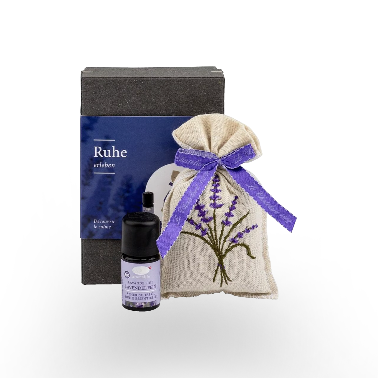 Aromalife Lavendel-Geschenkset (Lavendelsäckli + ätherisches Öl)