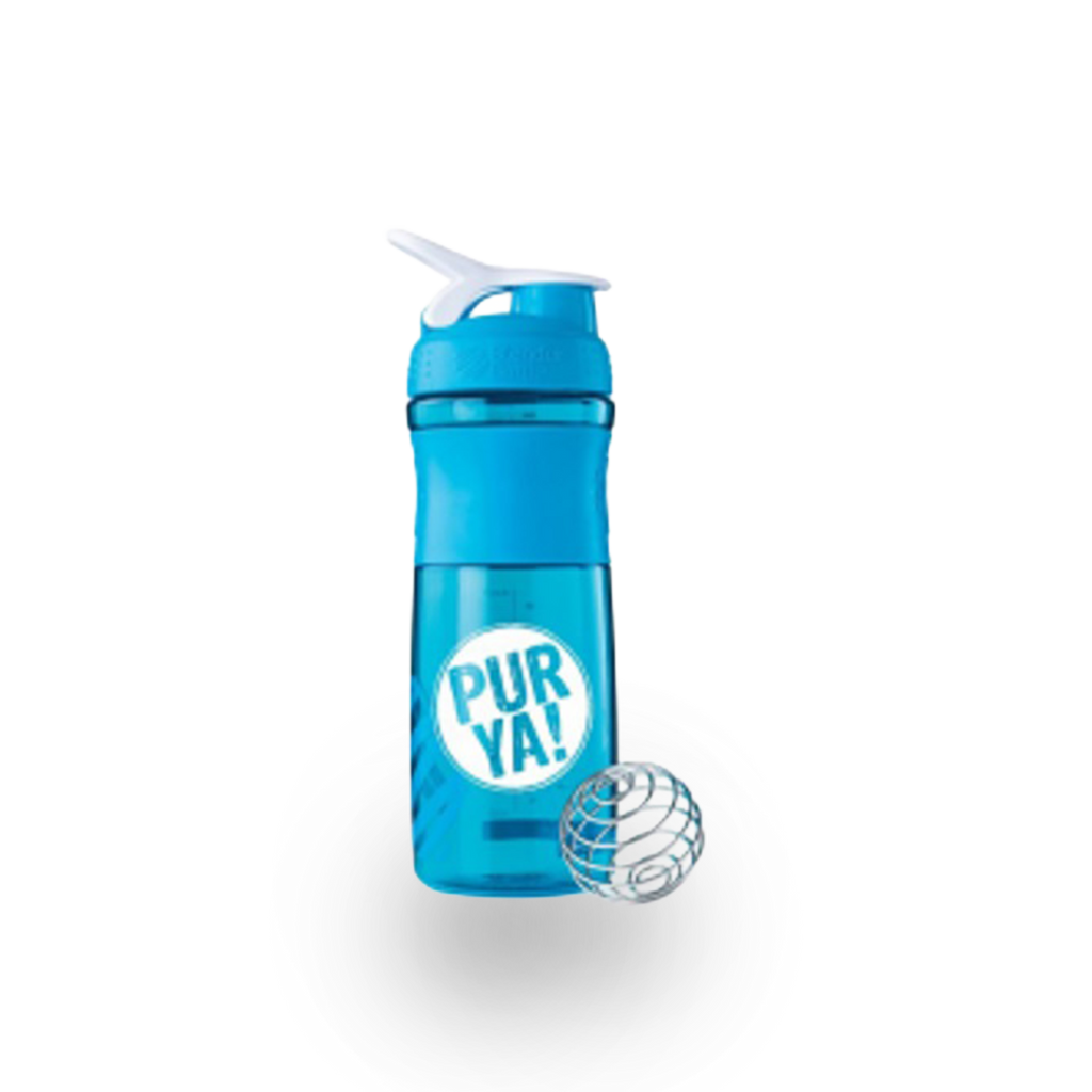 Purya Blender Bottle Sportmixer 800 ml, blau