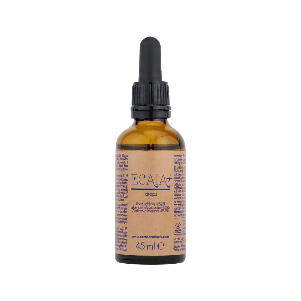 ECAIA Basendrops Basenkonzentrat, 45 ml – Tropfflasche aus Braunglas