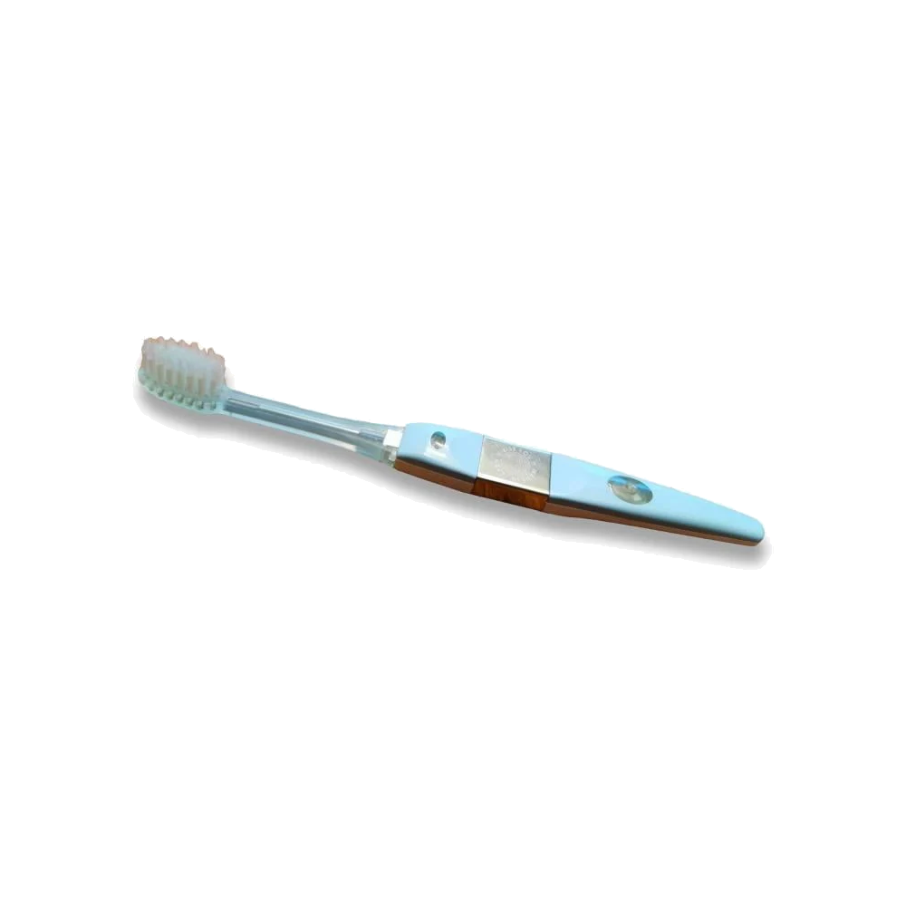 Kiss You Ionen-Zahnbürste Medium – Zahnbürste mit blauem Griff