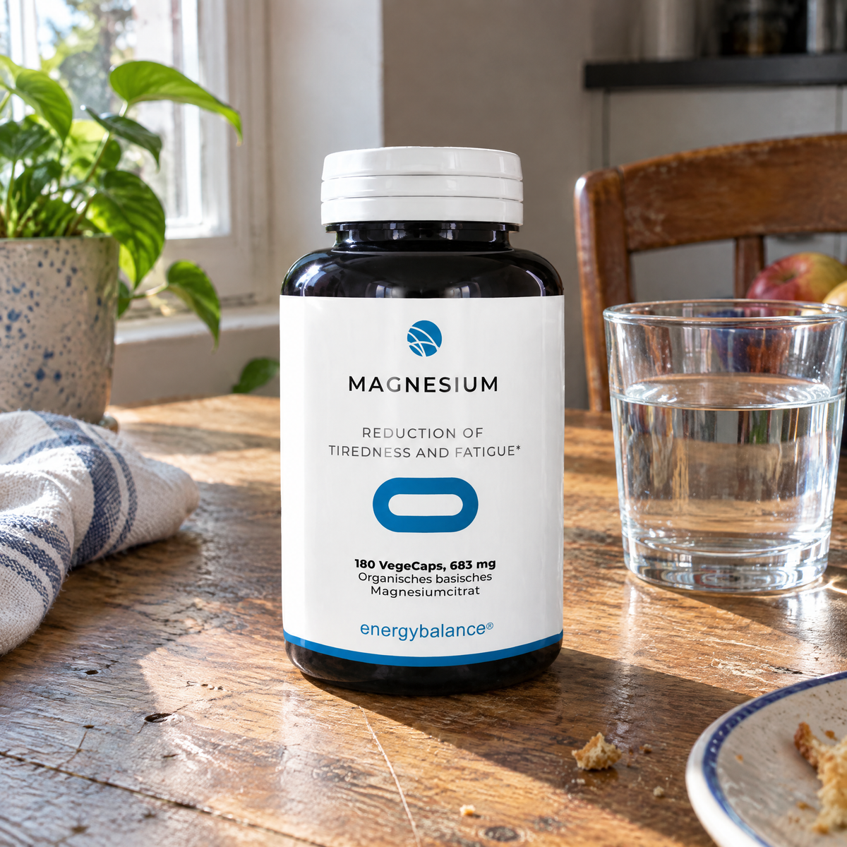 Energy Balance Magnesium Citrat 105 mg, 180 VegeCaps – im Alltag im Einsatz