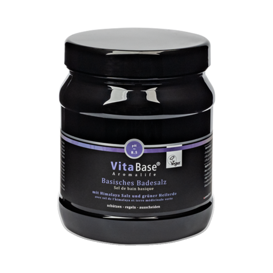 VitaBase Basisches Badesalz, 1000 g – einzeln im Set enthalten