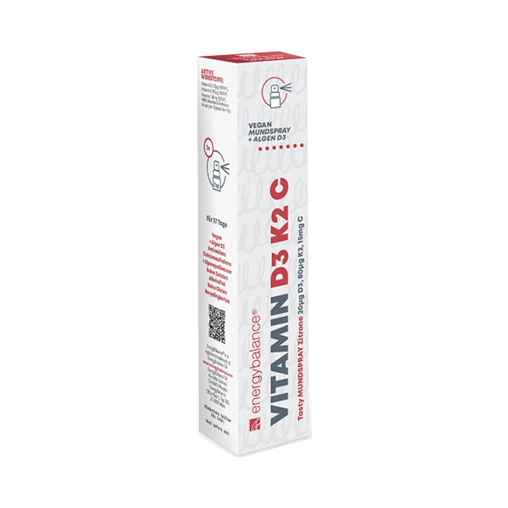 Vitamin D3 + K2 + C Mundspray, 185 Sprühstösse – einzeln im Set enthalten