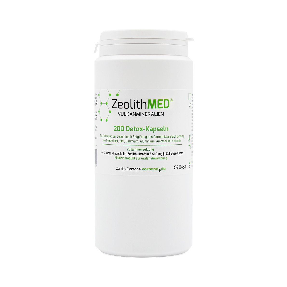 ZeolithMED Detox, 200 VegeCaps – einzeln im Set enthalten