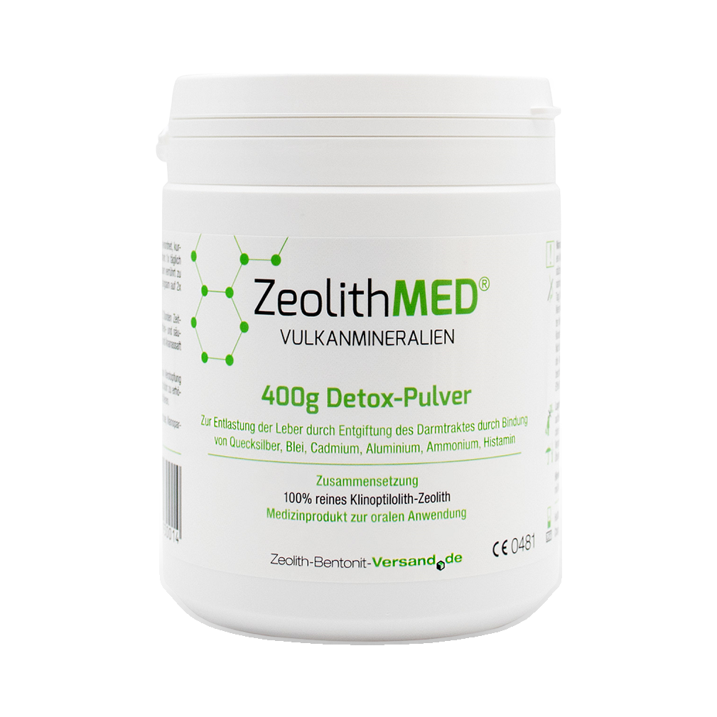 ZeolithMED Pulver, 400 g – einzeln im Set enthalten