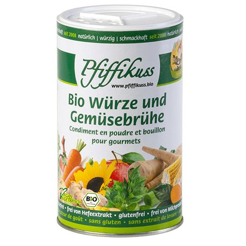Pfiffikuss BIO Würze und Gemüsebrühe 250 g Streudose